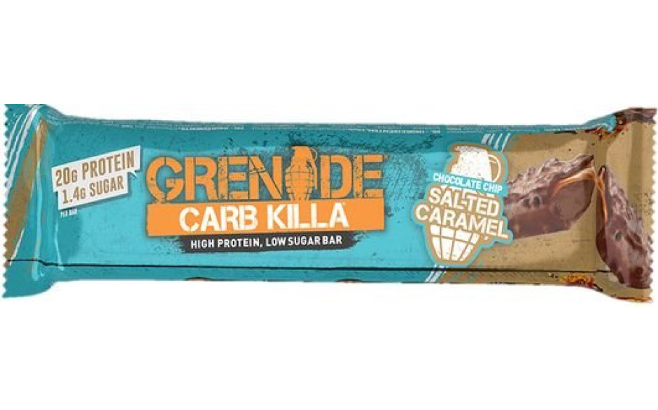 Grenade Carb Killa 1 x 60g Riegel - Chocolate Chip Salted Caramel - MHD 30.11.2025