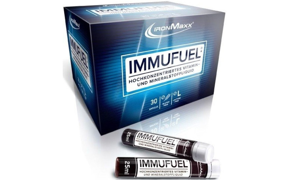 Ironmaxx ImmuFuel - 30 Ampullen - MHD 31.08.2023