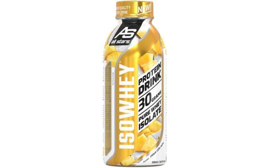 All Stars Isowhey Pure 1 x 500ml Flasche - Wassermelone - MHD bereits überschritten 05.05.2025