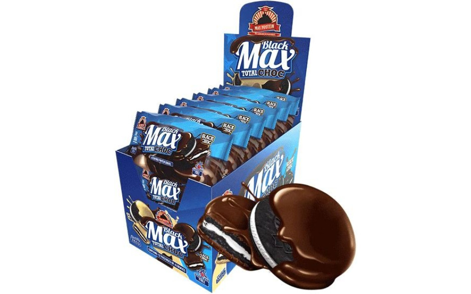 Max Protein BLACKMAX Cookies 12x Black Choc - MHD 25.05.2023
