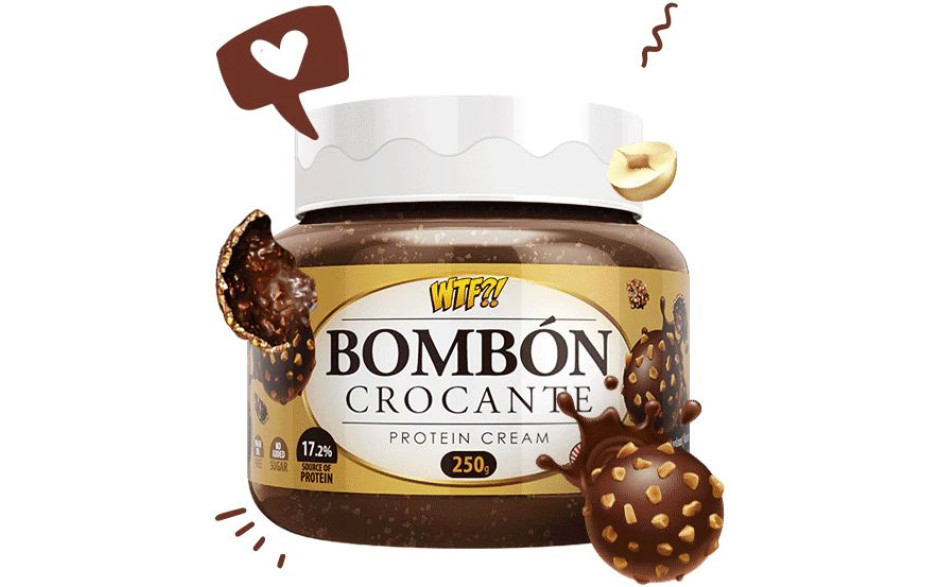 Max Protein WTF?! Protein Cream 250g - Bombón Crocante - MHD 30.11.2022