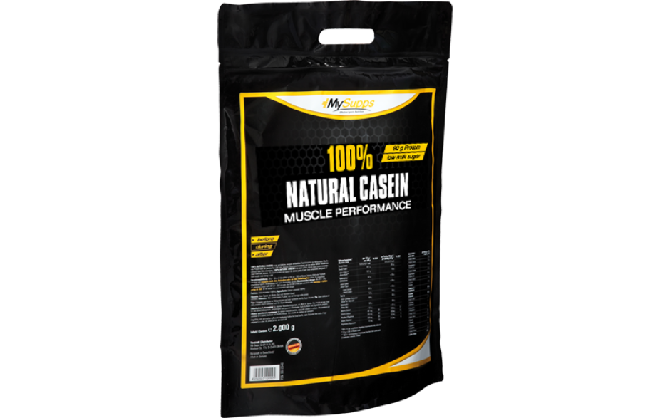 My Supps 100% Natural Casein - 2000g - MHD 30.09.2024