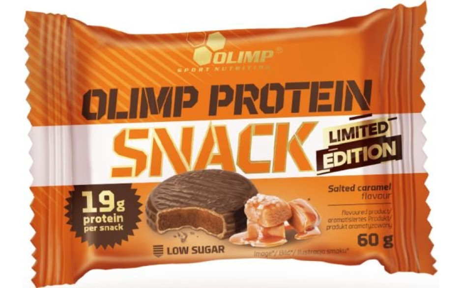 Olimp Protein Snack 60g Bar 1 Riegel - Salted Caramel - MHD 21.12.2023