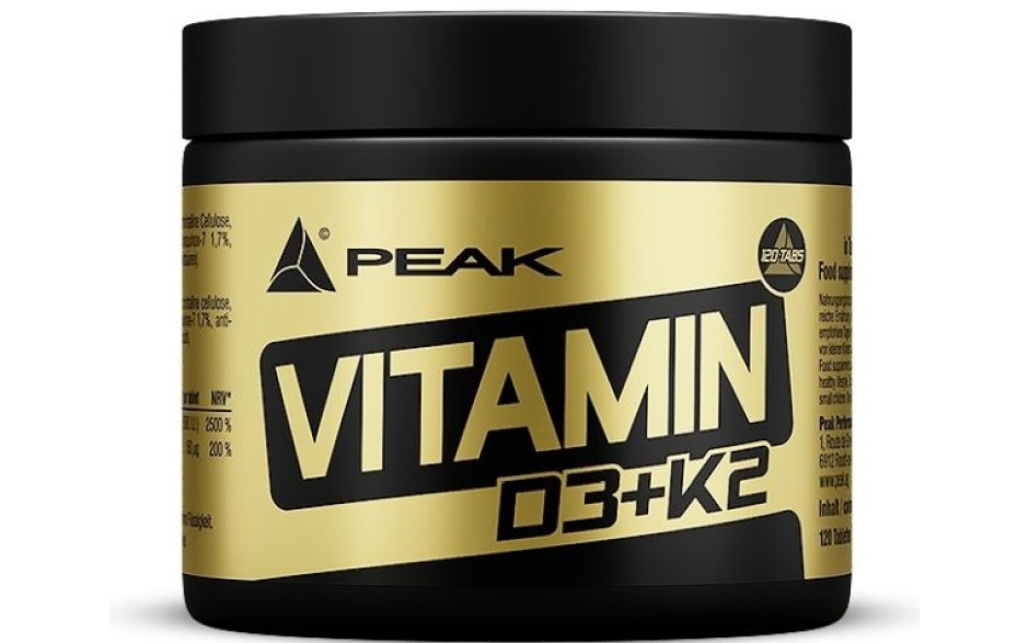 Peak Vitamin D3+K2 - 120 Tabletten