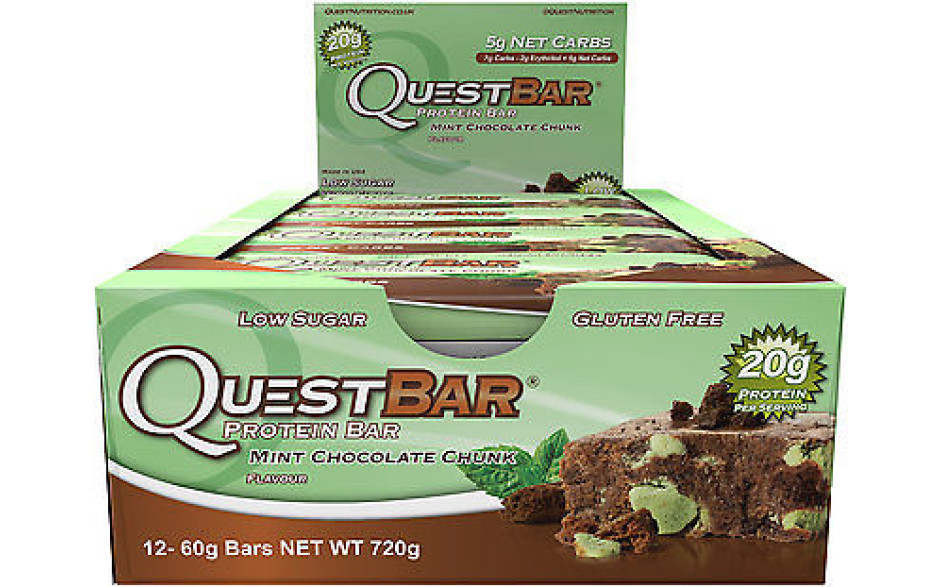 Quest Nutrition Quest Bar - 12 x 60g Riegel-Mint Chocolate Chunk
