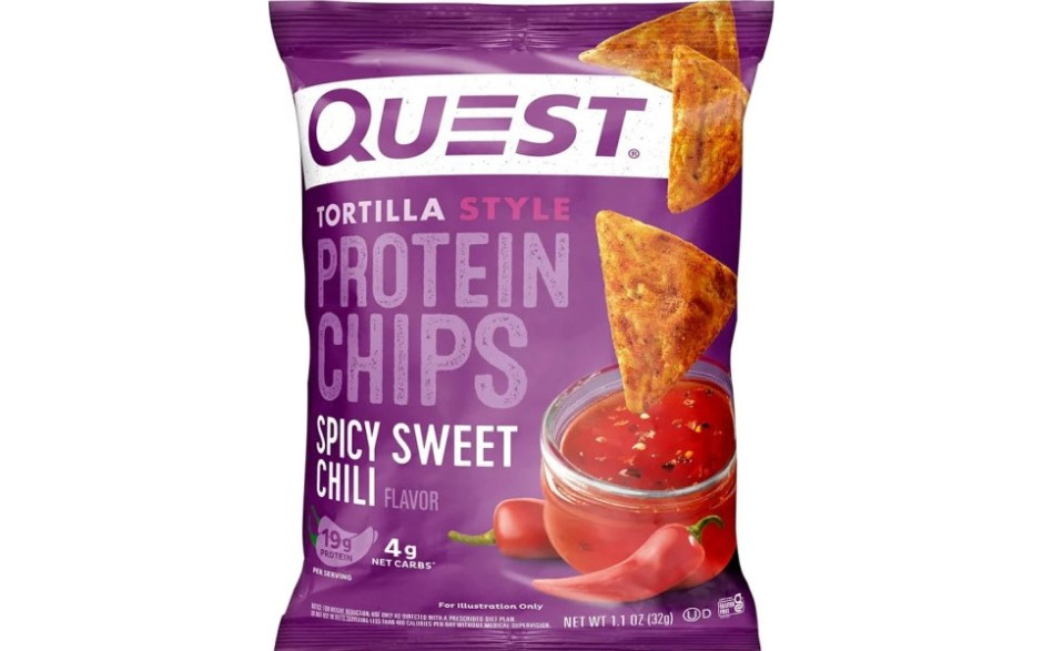 Quest Nutrition Protein Tortilla Chips - Spicy Sweet Chili - MHD 28.02.2026