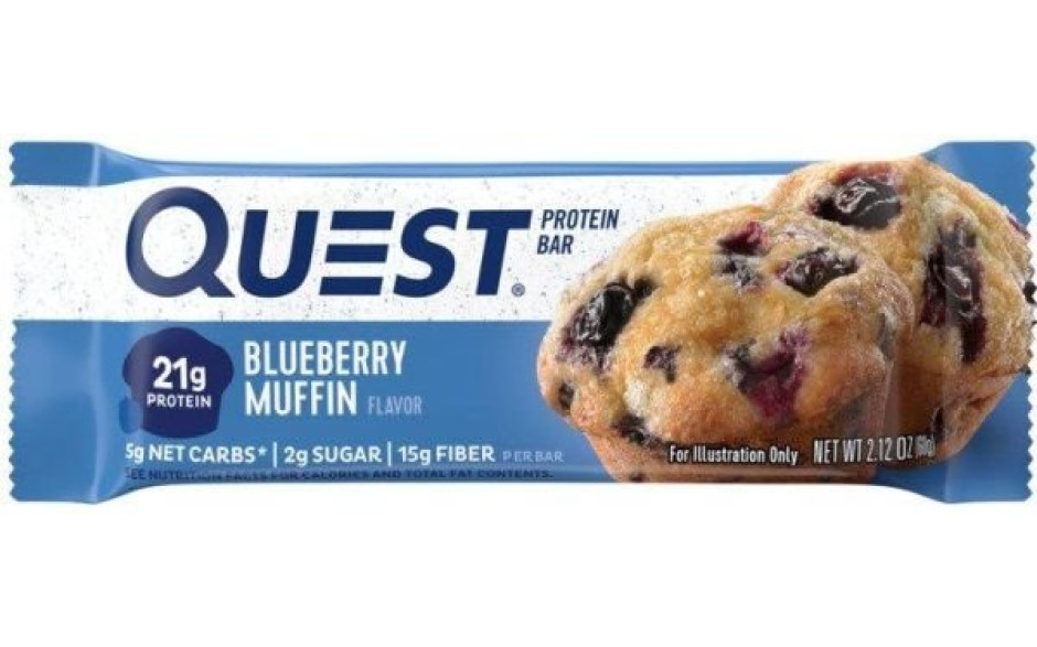 Quest Nutrition Quest Bar 1 x 60g Riegel - Blueberry Muffin - MHD 07.06.2024