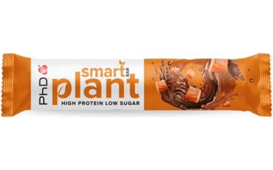 PhD Smart Bar Plant 1 x 64g Riegel - Salted Caramel - MHD 31.03.2026