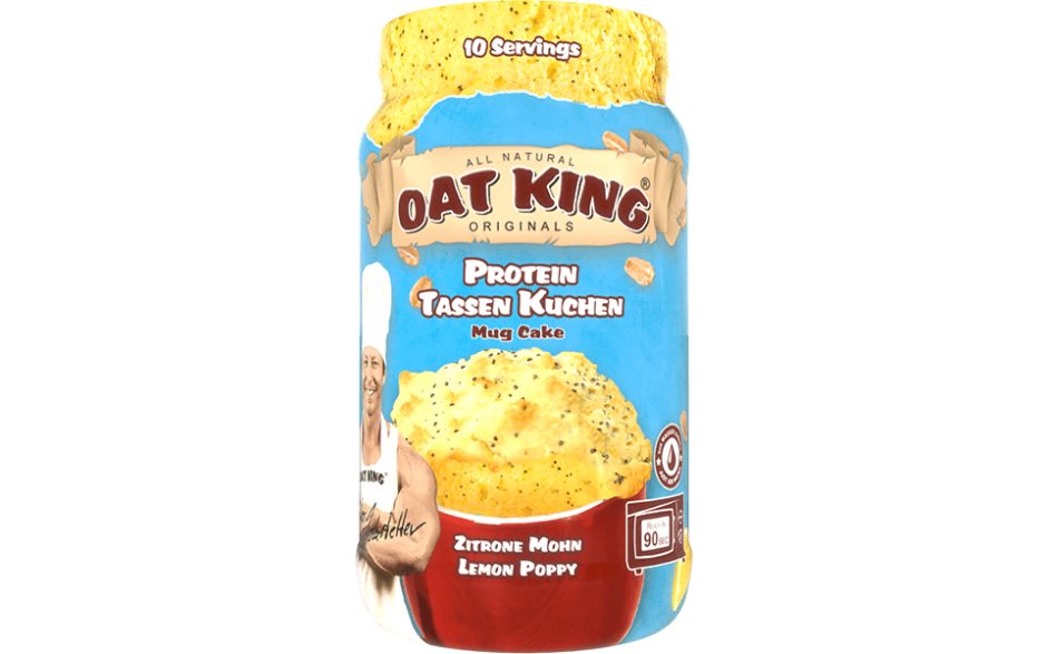 LSP Oat King Protein Tassenkuchen 500g - Zitrone Mohn - MHD 01.09.2023