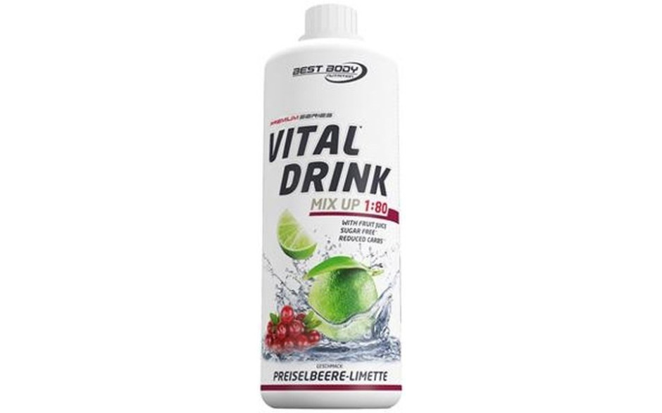 Best Body Nutrition Vital Drink 1 Liter - Preiselbeere Limette - MHD 31.03.2024