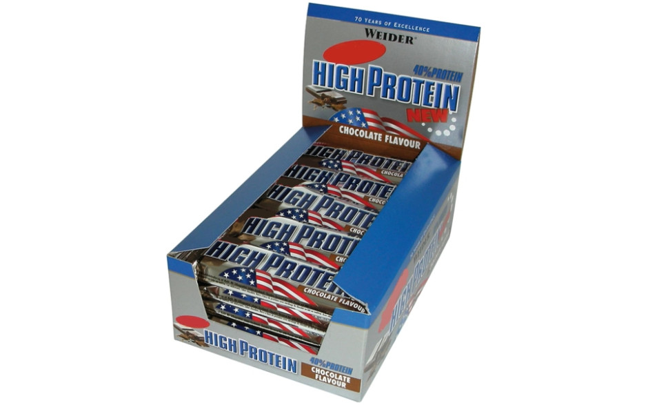 Weider 40% Protein Low Carb Bar 24 x 50g Fitnessriegel Eiweß Riegel Sportnahrung 