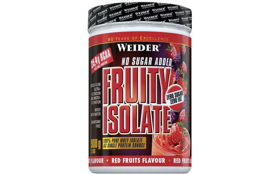 Weider Fruit Isolate 908g - Red Fruits - MHD 31.07.2024