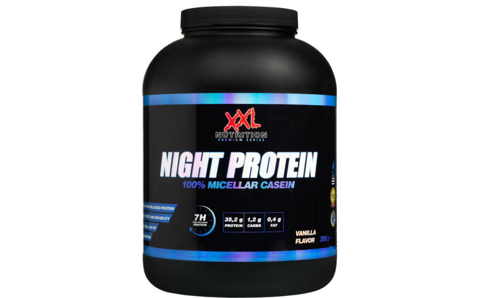 XXL Nutrition Night Protein 2000g - Pure - MHD 28.02.2023