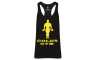 Golds Gym Muscle Joe Slogan Premium Tank - Schwarz Gold