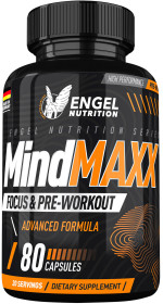 Engel Nutrition MindMAXX® Focus- & Pre-Workout - 80 Kapseln