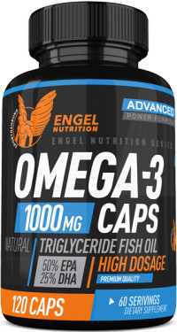 Engel Nutrition Natural Omega 3 Triglyceride aus Wildfang - 120 Kapseln