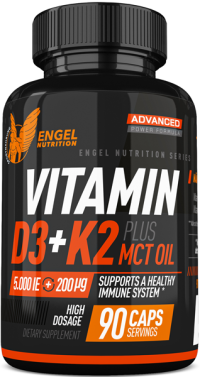 Engel Nutrition Vitamin D3 + K2 MK7 all-trans - 90 Kapseln