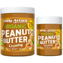 Body Attack Organic Peanut Butter - 1000g