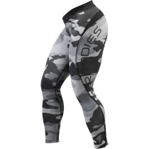 Better Bodies Camo Long Tights - Grey