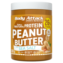 Body Attack Peanut Butter 1000g - with Sea Salt - MHD 16.11.2024