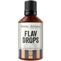 Body Attack Flav Drops 50ml - Blueberry - MHD 30.06.2024