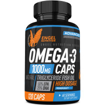 Engel Nutrition Natural Omega 3 Triglyceride aus Wildfang - 120 Kapseln