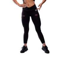 Fitnessvictim Women Black Mesh Victim Leggings