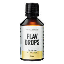Body Attack Flav Drops 50ml - Banana - MHD 31.07.2024
