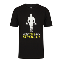 Golds Gym Premium Crew Neck T-Shirt - Black