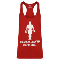 Golds Gym Muscle Joe Slogan Premium Tank - Burgundy
