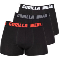 Gorilla Wear Boxershorts 3-Pack - Schwarz