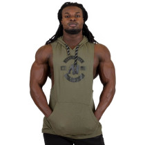 Gorilla Wear Lawrence Hooded Tank Top - Army Green