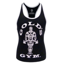 Golds Gym Ladies Loose Fit Stringer - Black