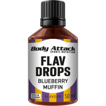 Blueberry Muffin - Body Attack Flav Drops 50ml - MHD 31.12.2022