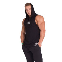 Nebbia Sleeveless Hoodie Hardcore - Schwarz