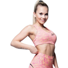 Anarchy Apparel Cushy Sports Bra - Pink/Gelb