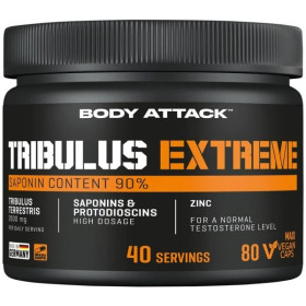 Body Attack Extreme Tribulus - 80 Kapseln