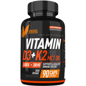 Engel Nutrition Vitamin D3 + K2 MK7 all-trans - 90 Kapseln