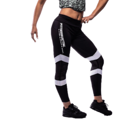 Fitnessvictim Women Killer Lines Leggings - Black and White