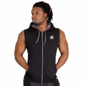 Gorilla Wear Springfield S/L Zipped Hoodie - Schwarz