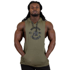 Gorilla Wear Lawrence Hooded Tank Top - Army Green