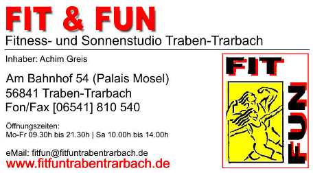 Fit & Fun - Fitness- und Sonnenstudio in Traben Trarbach