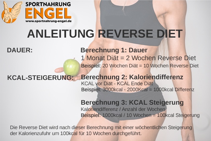 Anleitung Reverse Diet um einen Jojo Effekt zu vermeiden