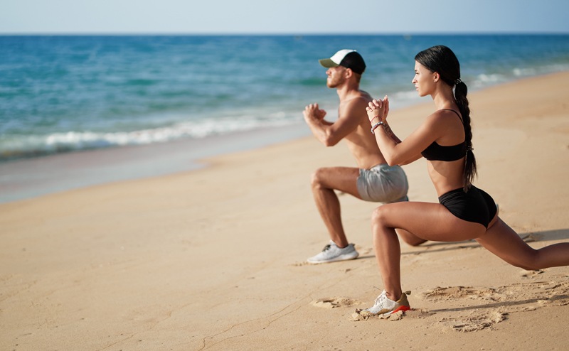 Aktiv am Strand