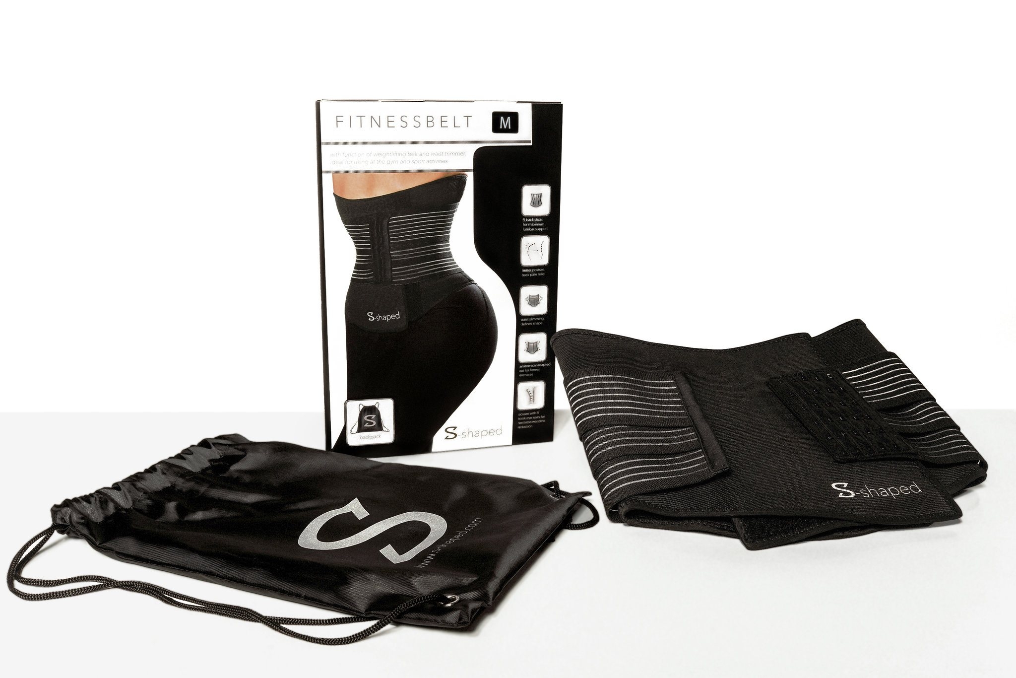 Fitness Belt - Gürtel - Waisttrainer von S-shaped S-shaped Fitness Gürtel - Waisttrainer mit Funktion einer Korsage für die optimale Formung einer schmalen Taille. Jetzt bei Sportnahrung Engel!