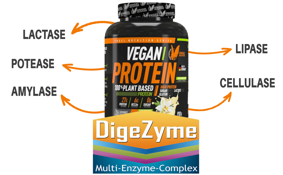 Vegan Protein mit Digezyme