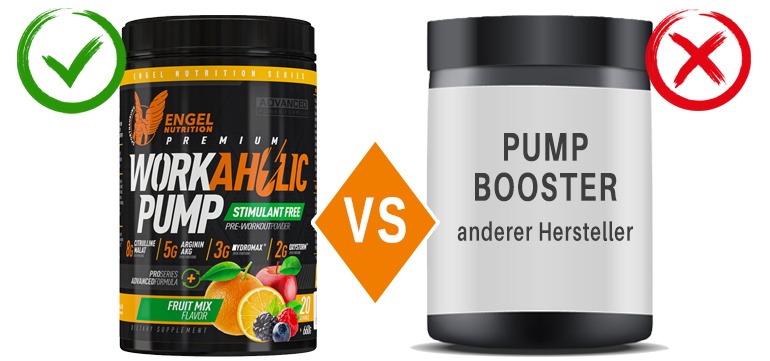 Engel Nutrition Workaholic Pump im Vergleich