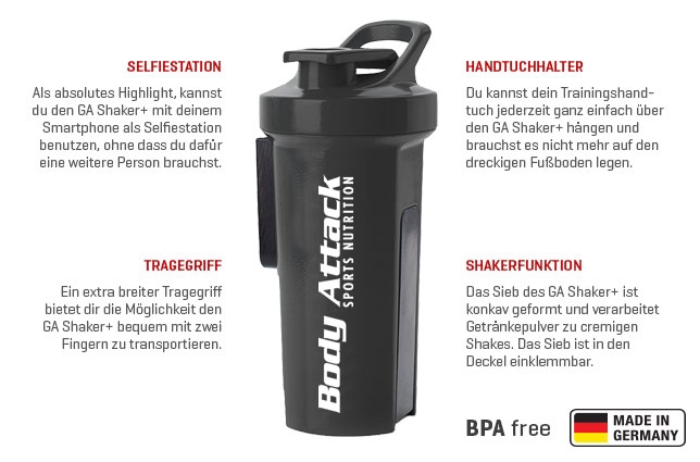 Vorteile GA Shaker bei Sportnahrung Engel