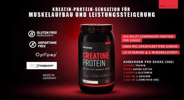 Creatine Protein Pre- und Post Workout Matrix von Body Attack