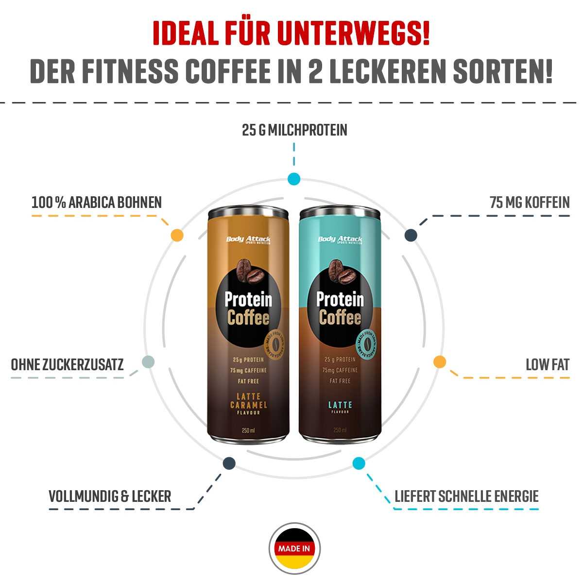 Protein Coffee von Body Attack